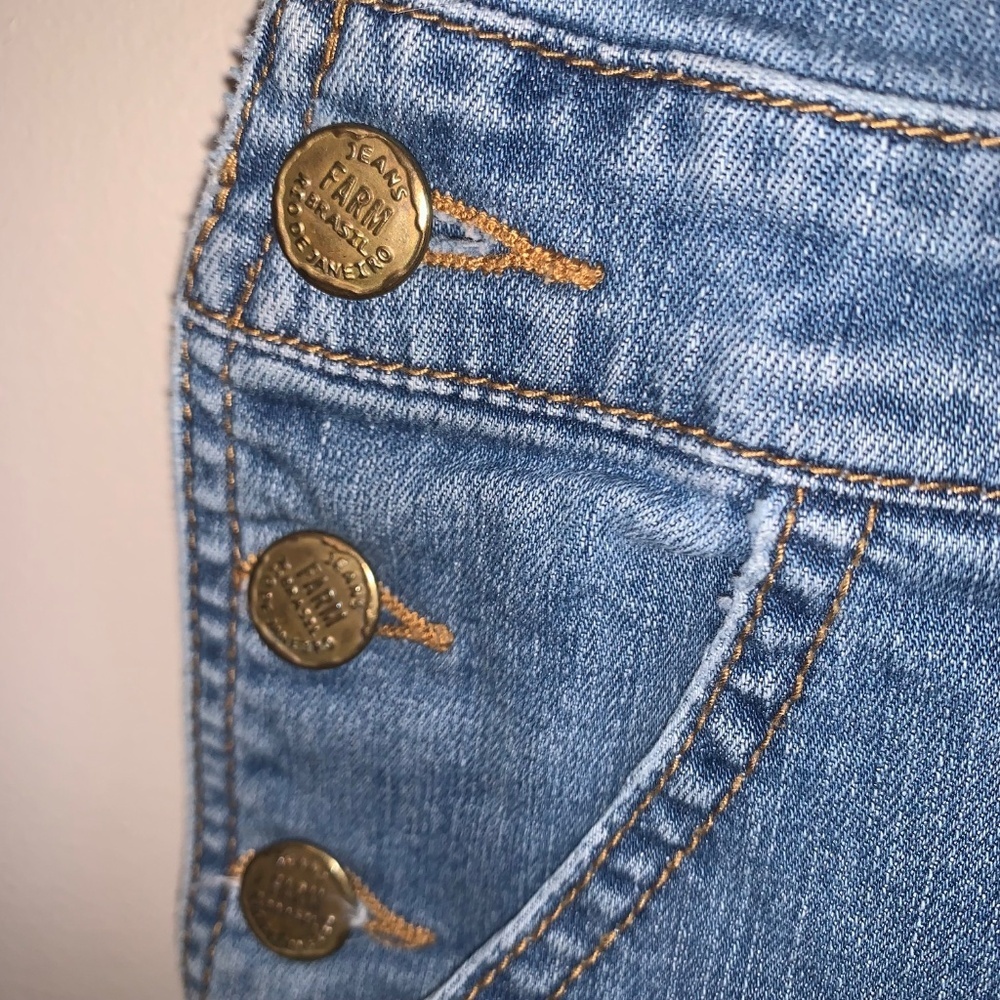 Farm Rio Jean Overalls Petite - Picture 7 of 13